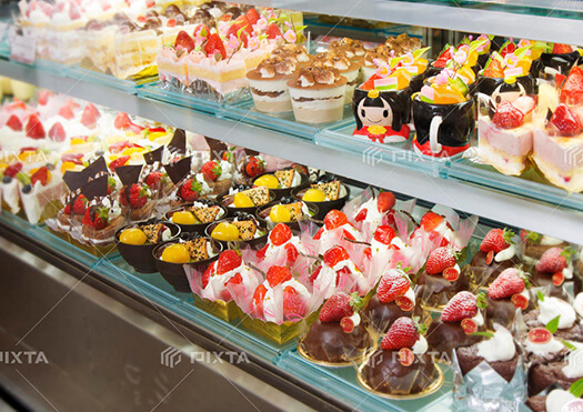 新しいショーケースの様子