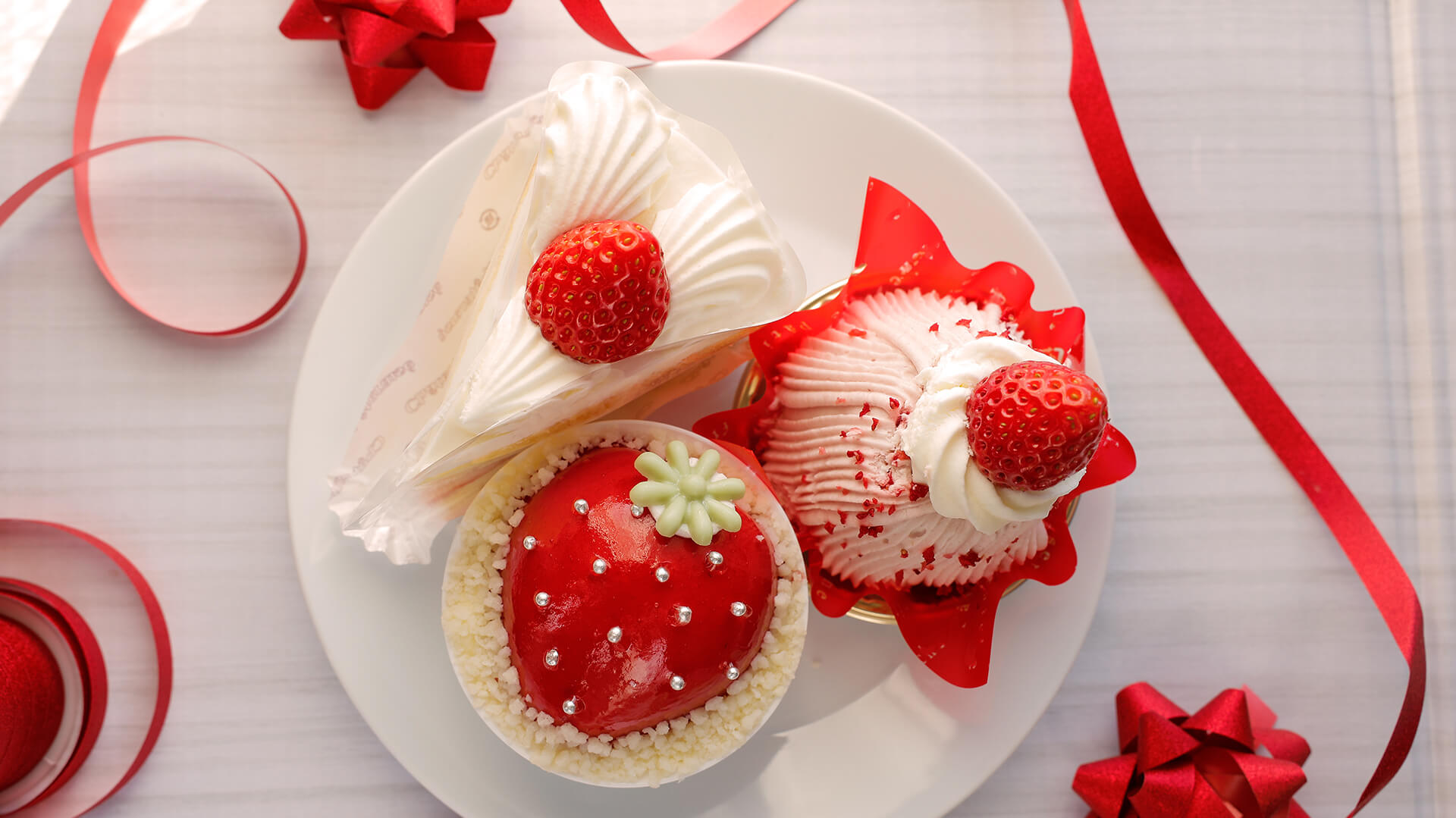 イチゴのケーキ